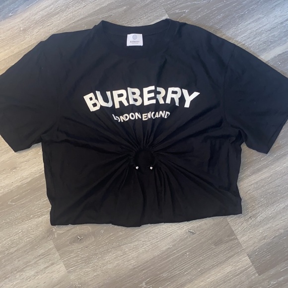 BURBERRY RING DETAIL LOGO PRINT - Picture 2 of 2